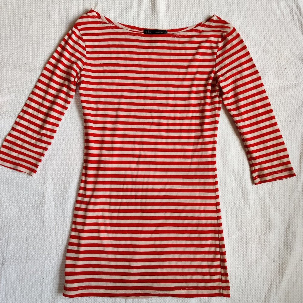 Anthropologie Stripe Red White Shirt